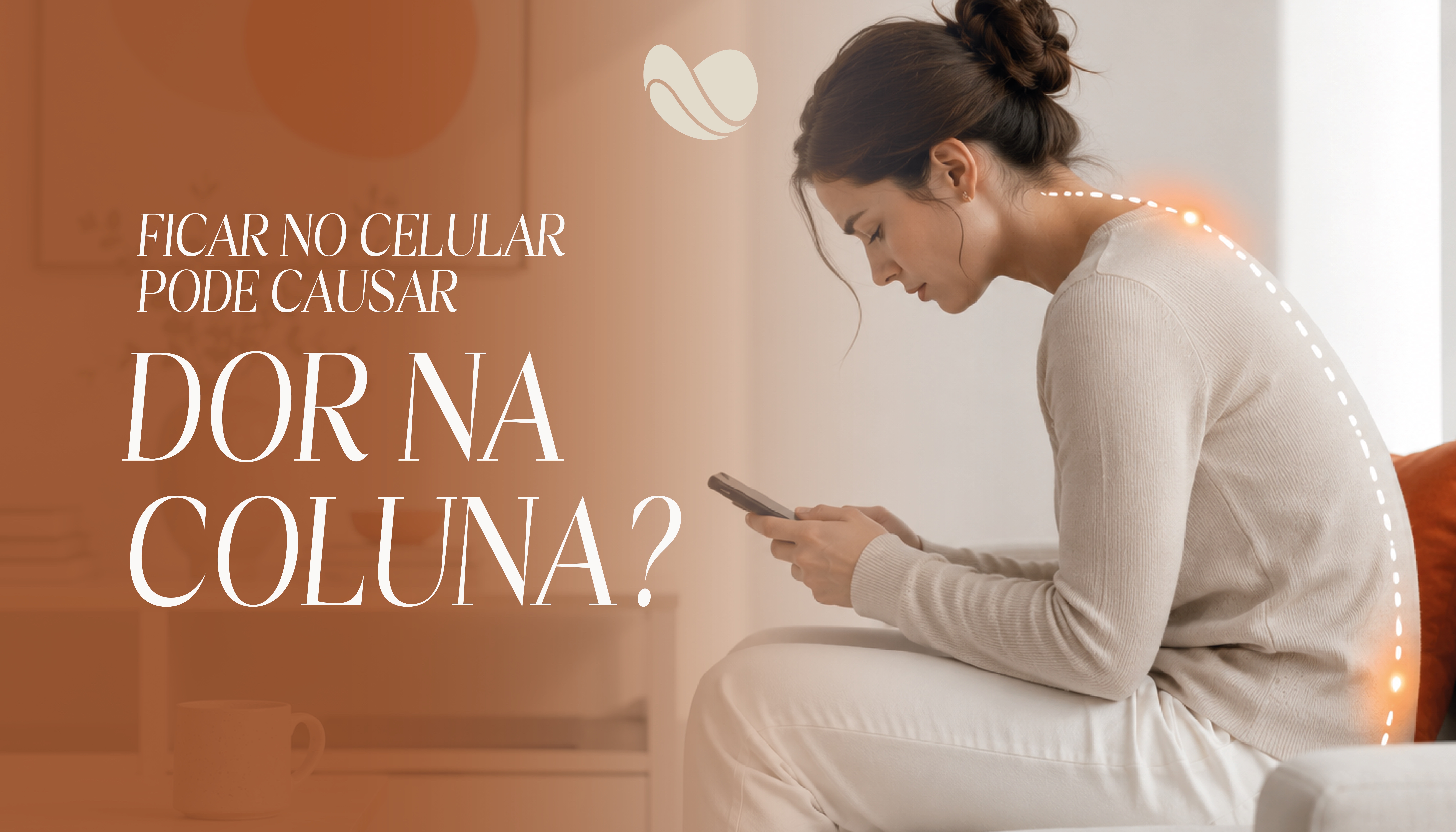 Ficar no celular pode causar dor na coluna